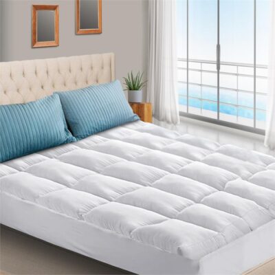 King Single Mattress Bed Topper Pillowtop 1000GSM Microfibre Filling Protector