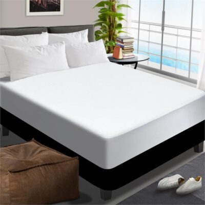 King Single Size Waterproof Bamboo Fibre Mattress Protector 35cm Breathable